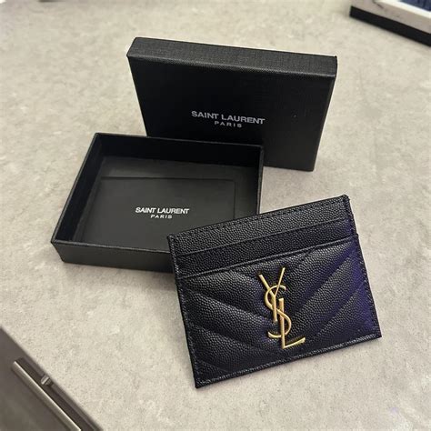 ysl card holder fake vs real|ysl card holder authenticity.